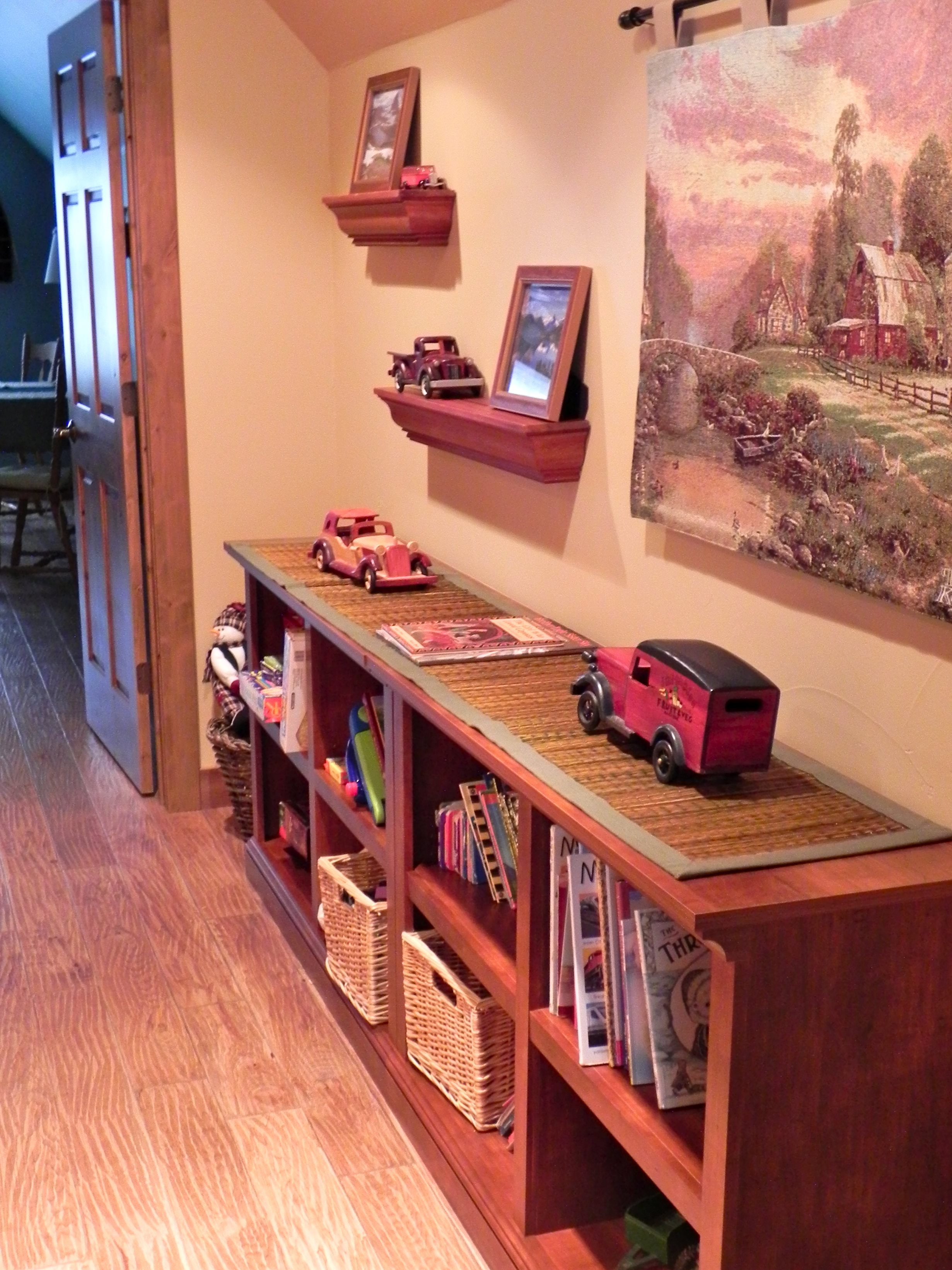 Kids will love our toy, book, game, puzzle zone on upper level