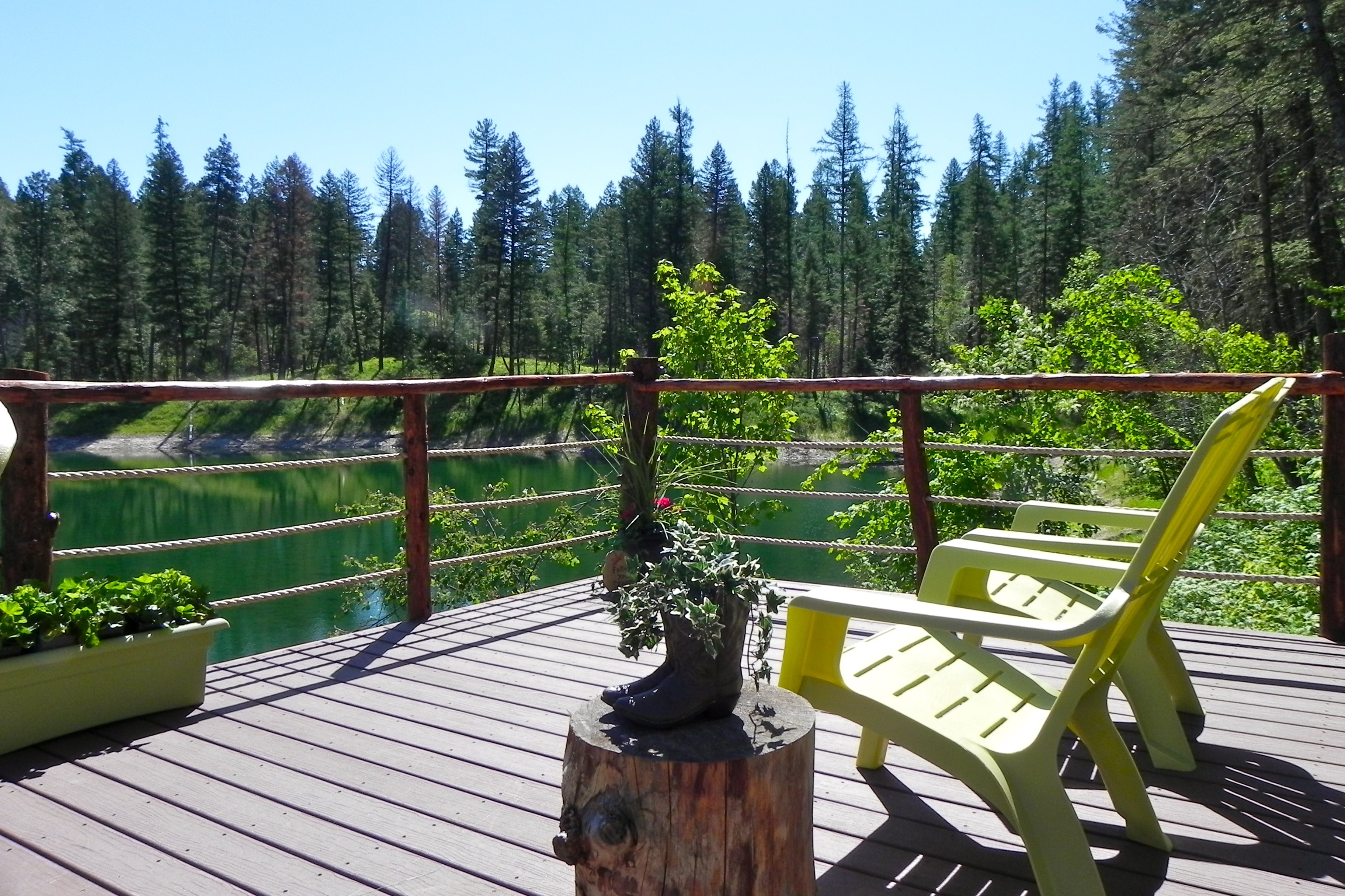 Kick back and take in the fresh air and awesome views