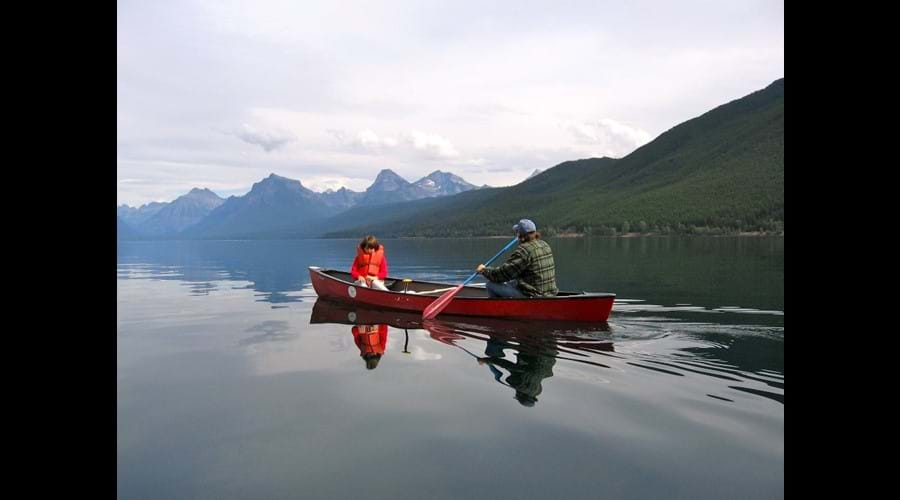Rowing on Lake McDonald