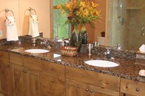 Double vanity in master