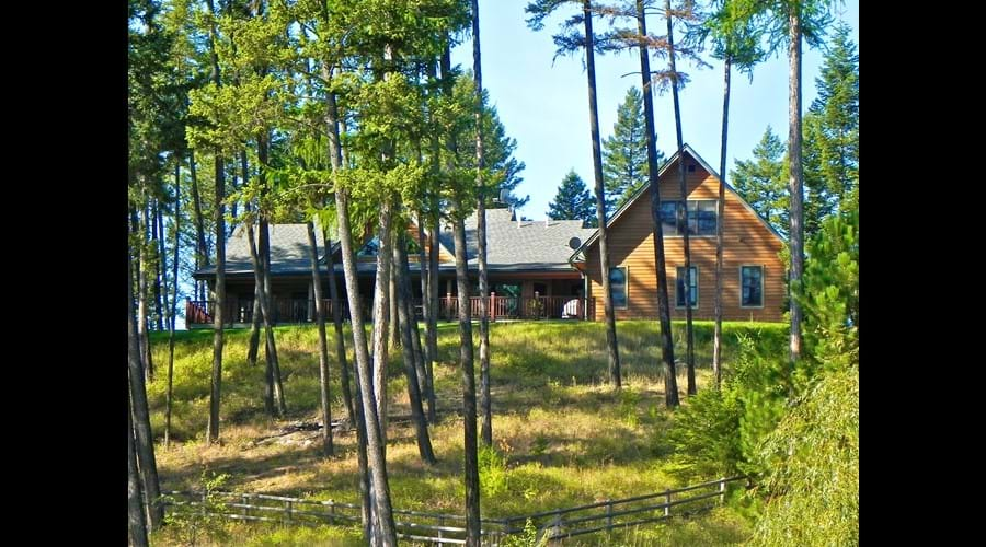 Retreat in the trees above the lake