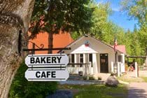 One of many quaint cafes in Bigfork