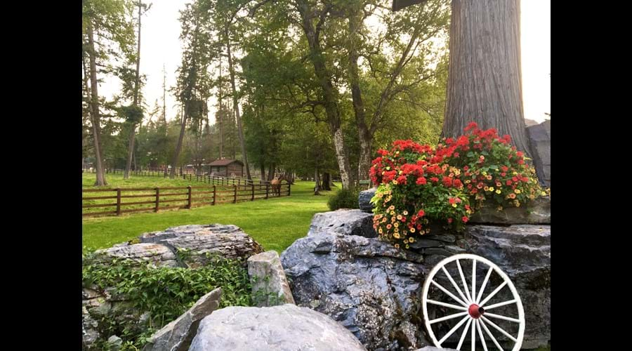 Flathead Lodge ranch grounds