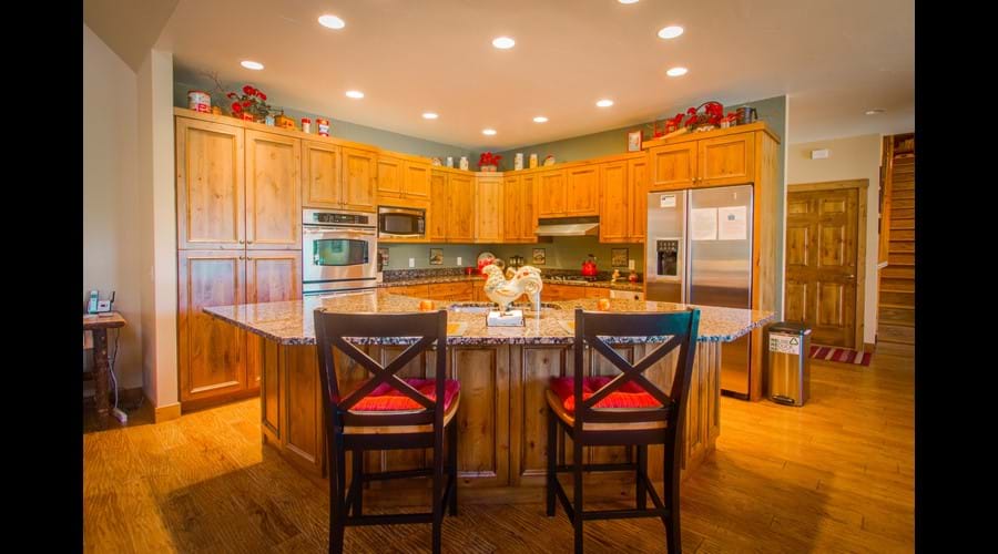 Gourmet kitchen with double oven