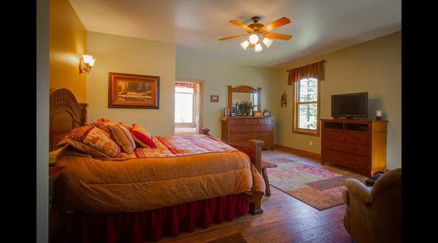 Relax in luxury in the "Moose Roost" master suite