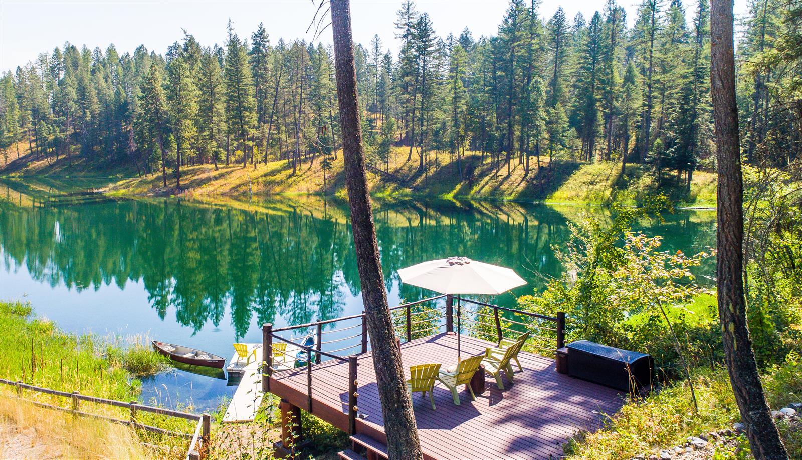 Luxury Lake View Home with boat dock Mystic Mountain Montana