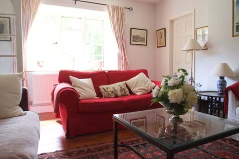Two comfy sofas in the drawing room