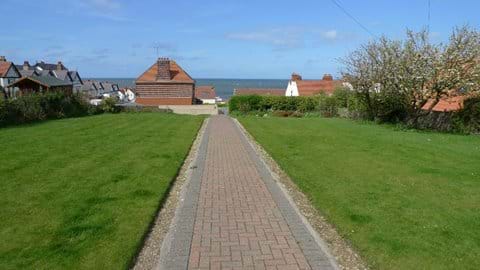 View to the sea from front garden