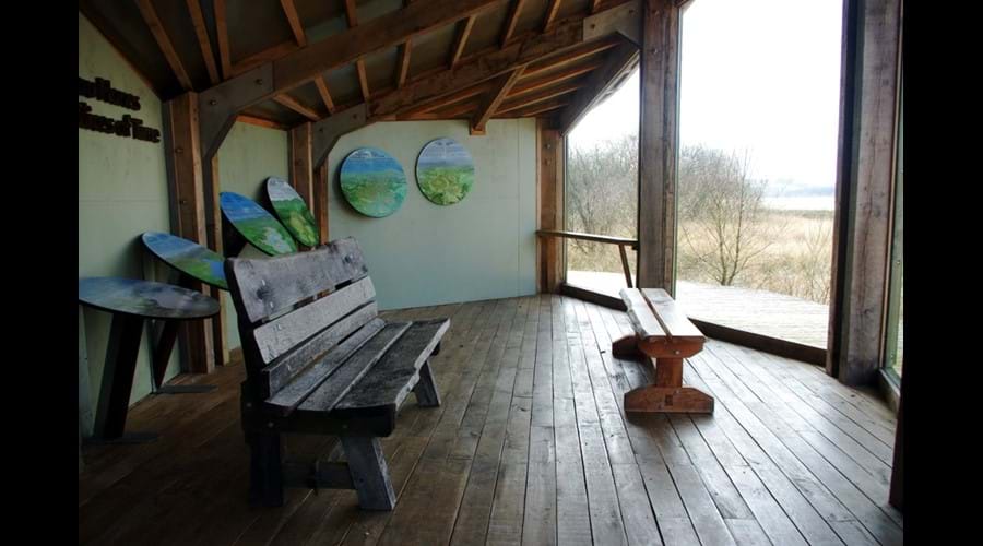 Main hide on Cors Caron Nature Reserve