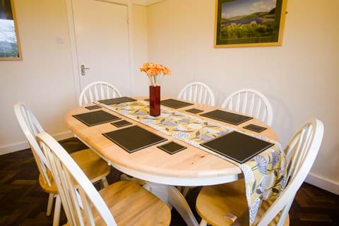 Enjoy a meal in the dining room